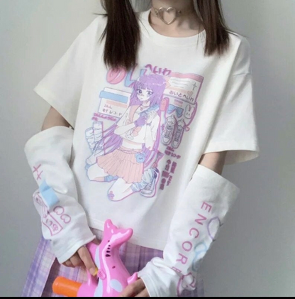 Ladies T Shirt Streetwear Top Style Gothic | Magic Stories