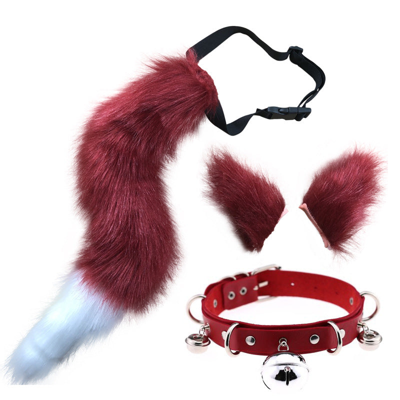 Holy Festival Party Set Cosplay Ears Tail — back view
