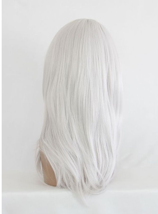 Medium Length Straight Cosplay Wig — back view
