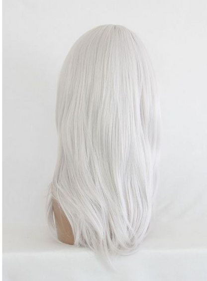 Medium Length Straight Cosplay Wig — back view