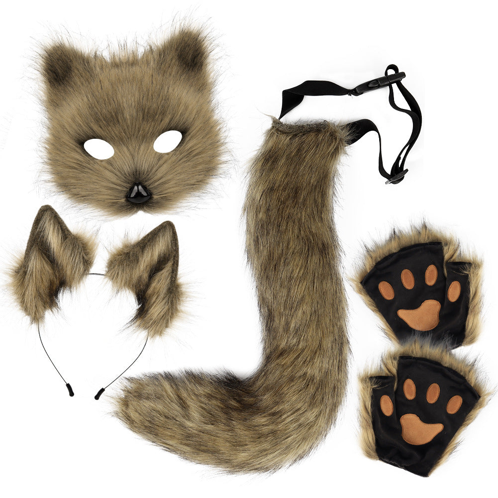 Halloween Plush Fox Mask Set Cosplay | Magic Stories