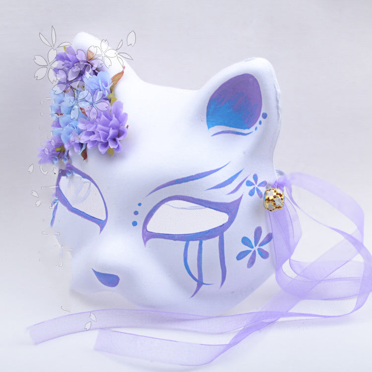 Hand Drawn Anime Fox Cat Mask | Magic Stories