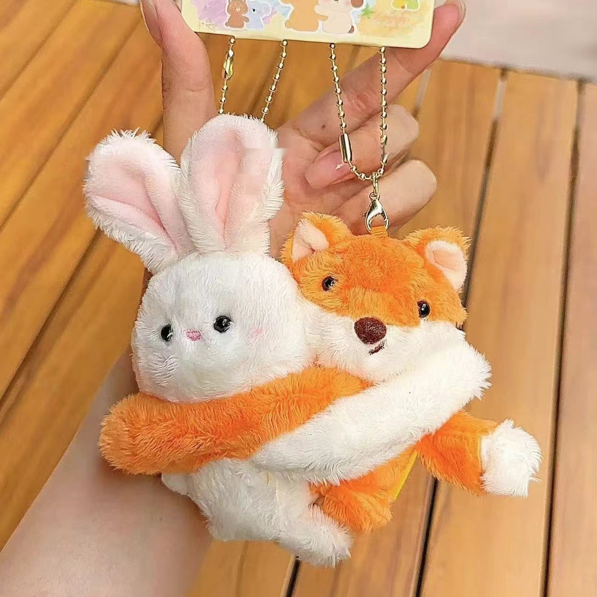 Animal-themed Couple Plush Keychain Pendant | Magic Stories