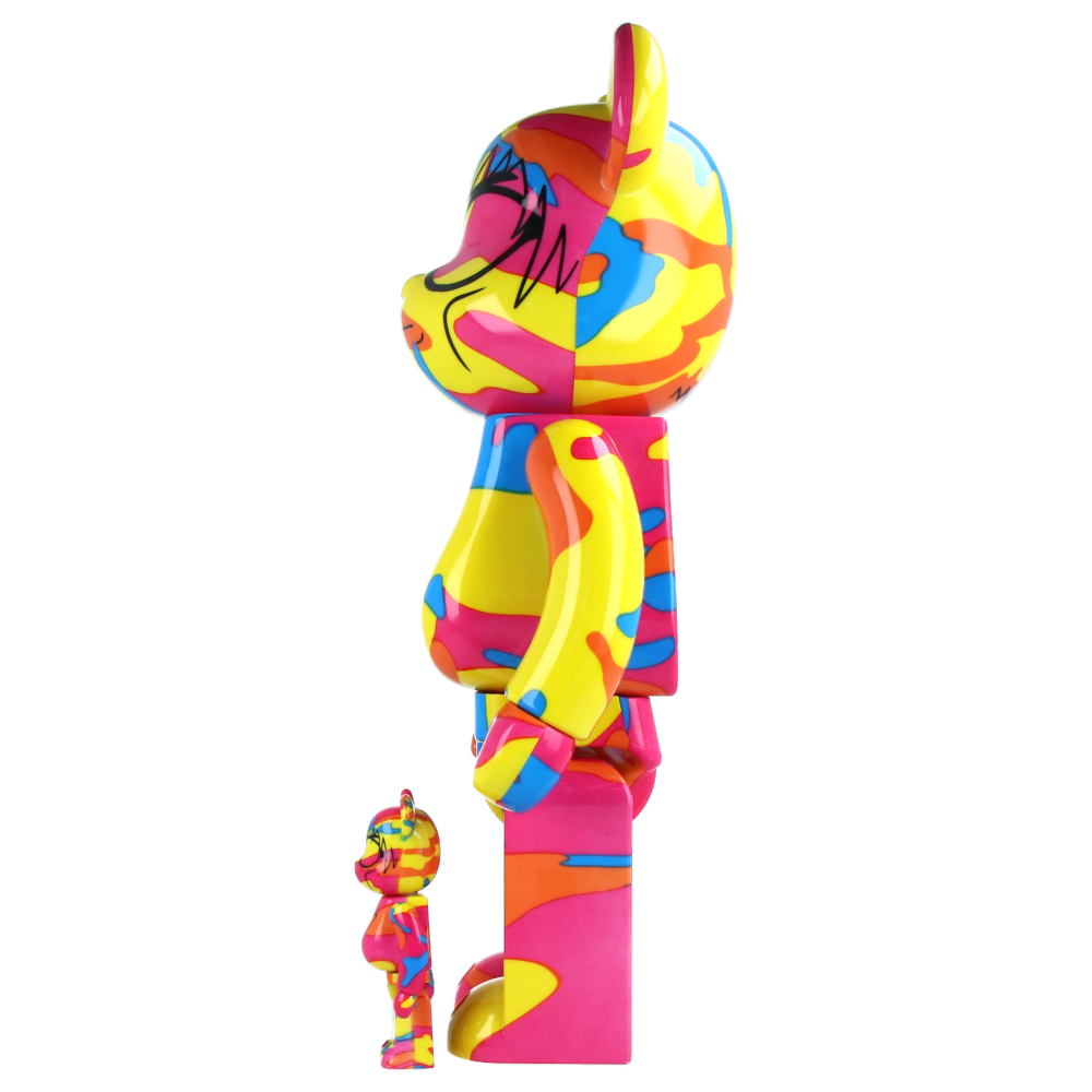 400% + 100% Bearbrick Andy Warhol Special — side view