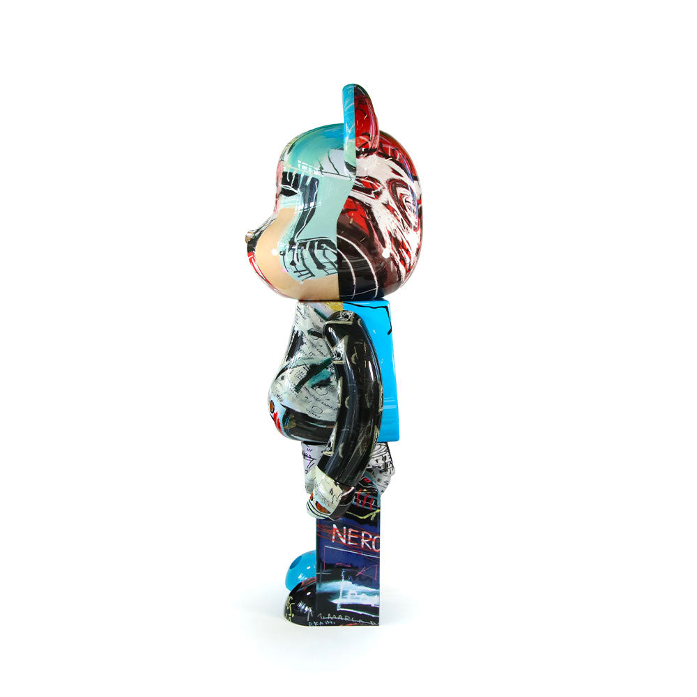 1000% Bearbrick Jean-Michel Basquiat Special — back view