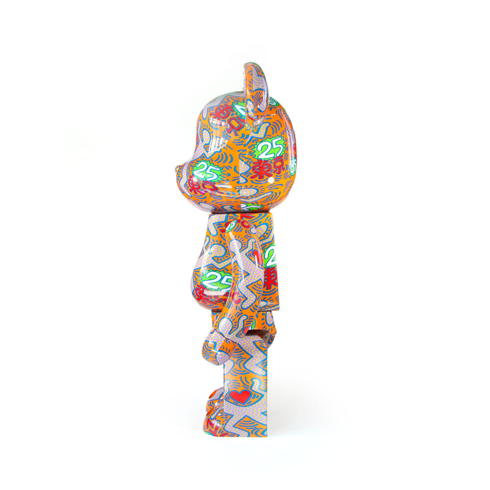 1000% Bearbrick Keith Haring Special BWWT — back view
