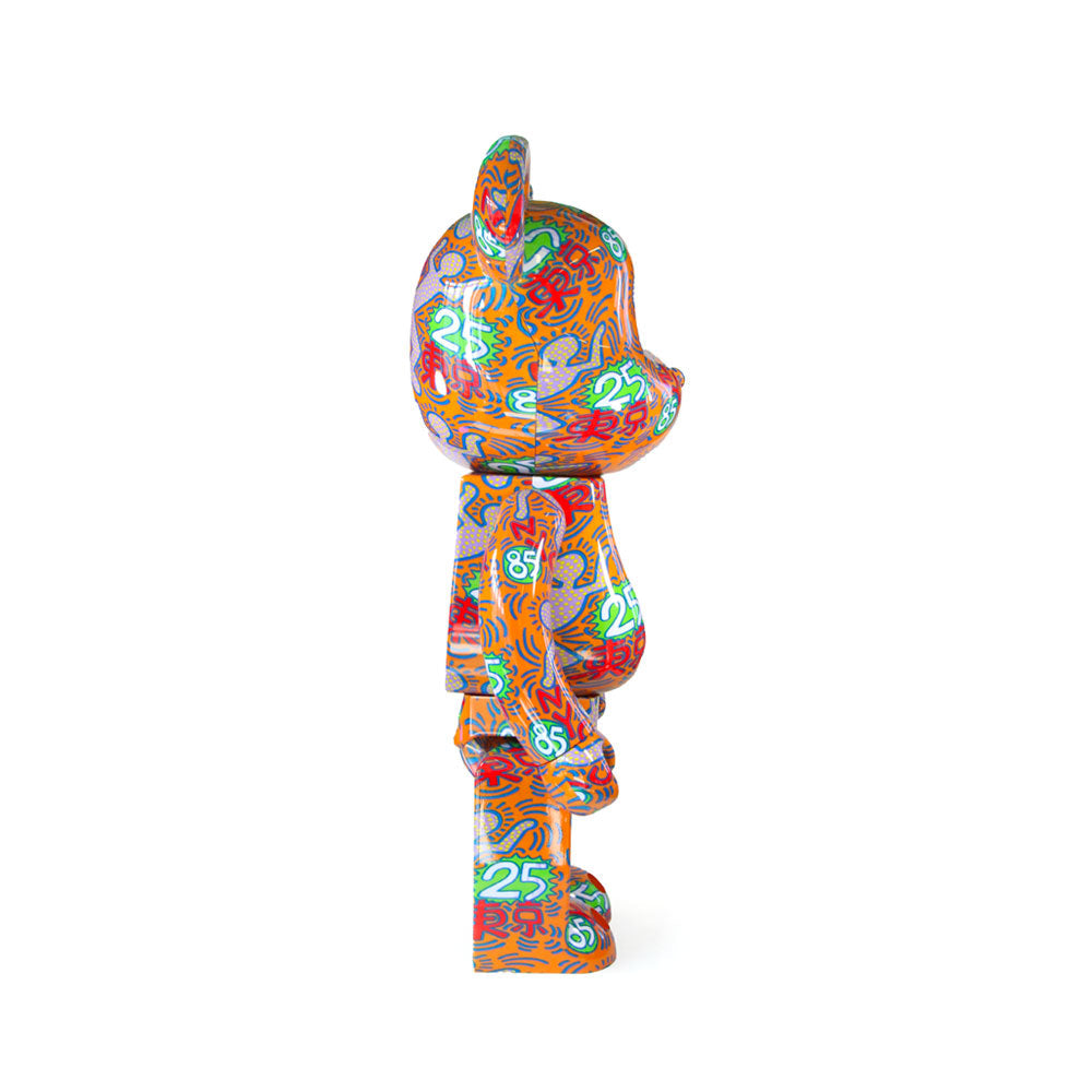 1000% Bearbrick Keith Haring Special BWWT — detail