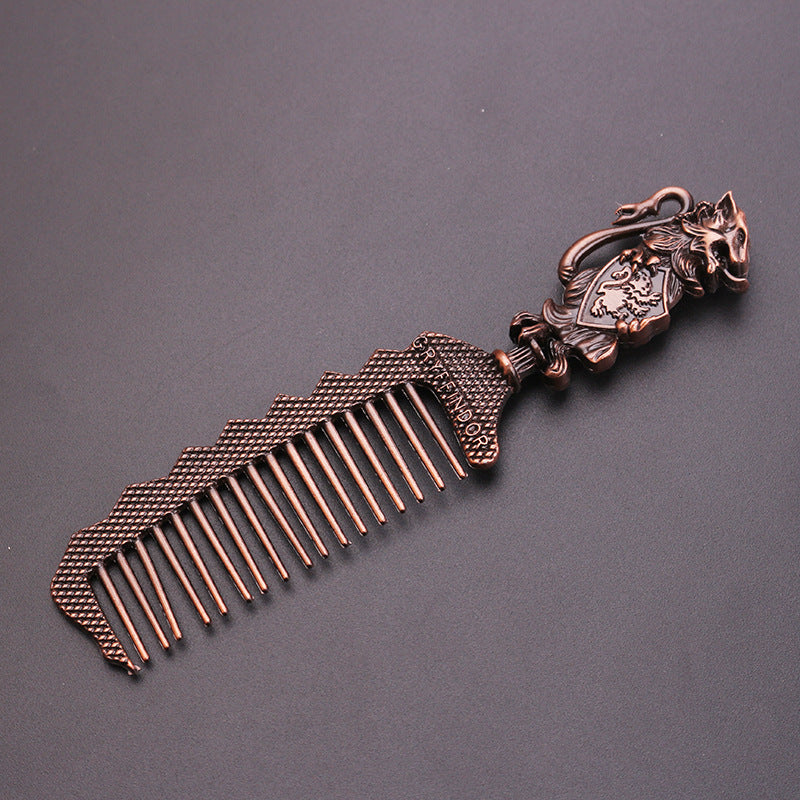 Wizard House Retro Metal Hair Comb — packaging