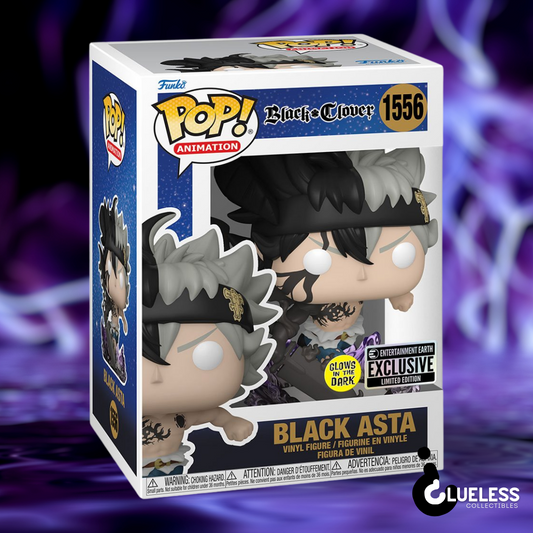 Black Asta Glow-in-the-Dark Funko Pop! - Entertainment Earth Exclusive