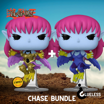 Funko Pop Chase Collector 3-Pack — Ochaco Uraraka, Hidan & Harpie Lady — side view