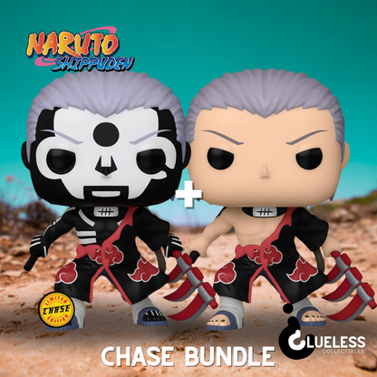 Funko Pop Chase Collector 3-Pack — Ochaco Uraraka, Hidan & Harpie Lady — back view