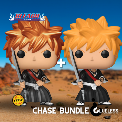 Bleach Funko Pop Duo — Wave 4 Set + Ichigo Kurosaki Shikai Chase — back view