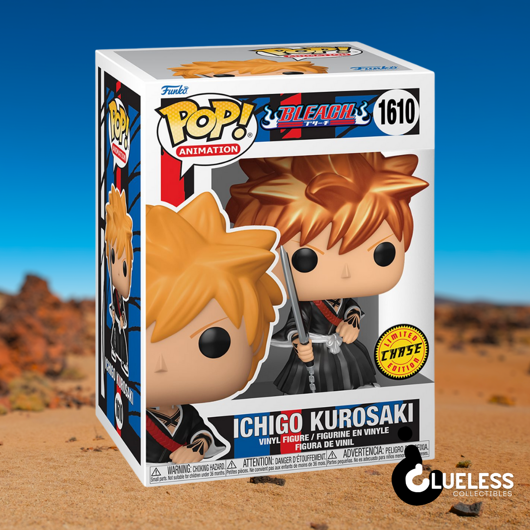 Ichigo Kurosaki (FB Shikai) Funko Pop (Chase Bundle) — back view
