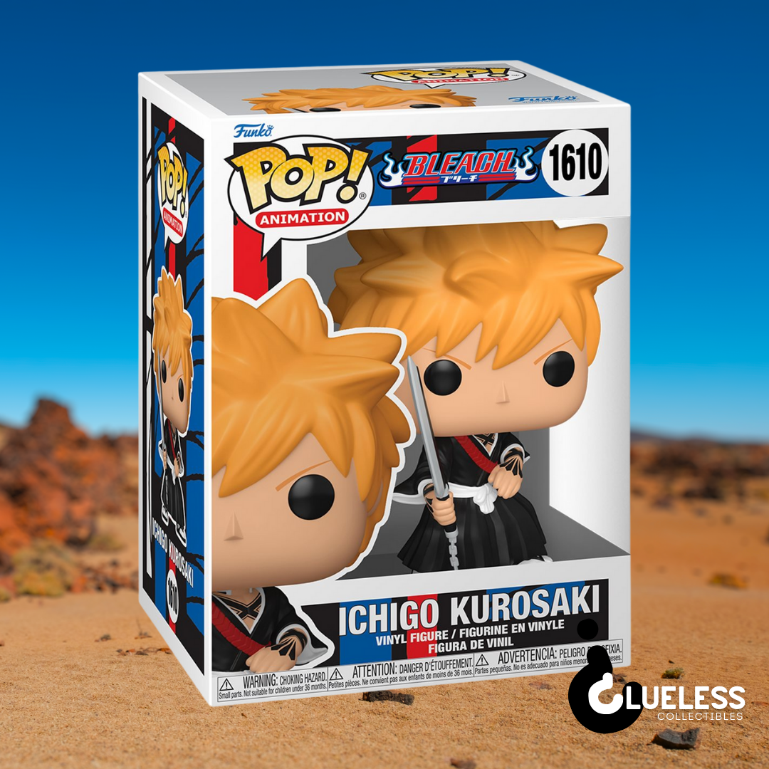 Anime Funko Pop Starter 4-Pack — Aoi Kanzaki, Chainsaw Man, Ichigo Kurosaki & Tengen Uzui — side view