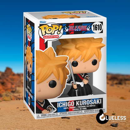 Anime Funko Pop Starter 4-Pack — Aoi Kanzaki, Chainsaw Man, Ichigo Kurosaki & Tengen Uzui — side view
