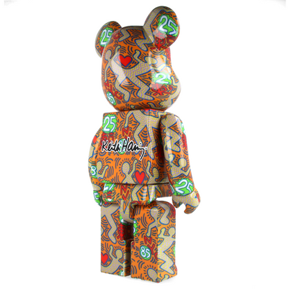 400% + 100% Bearbrick Keith Haring Special BWWT