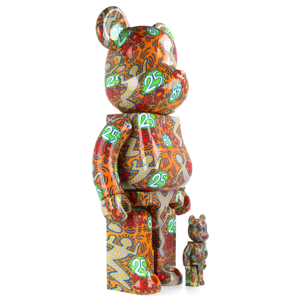 400% + 100% Bearbrick Keith Haring Special BWWT — back view