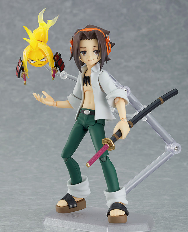 Shaman King Figure Duo — figma Yoh Asakura + Anna Kyoyama — back view