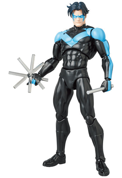 Batman: Hush MAFEX Duo — Batman Stealth Jumper + Nightwing — back view