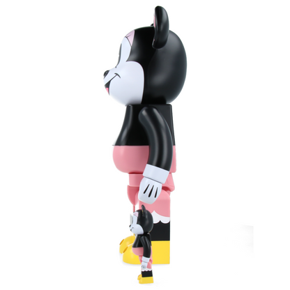 400% + 100% Bearbrick Box Lunch Minnie Mouse