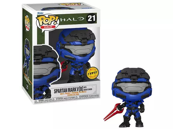 Halo Infinite - Mark V [B] w/ Red Energy Sword (Chase) Pop — side view