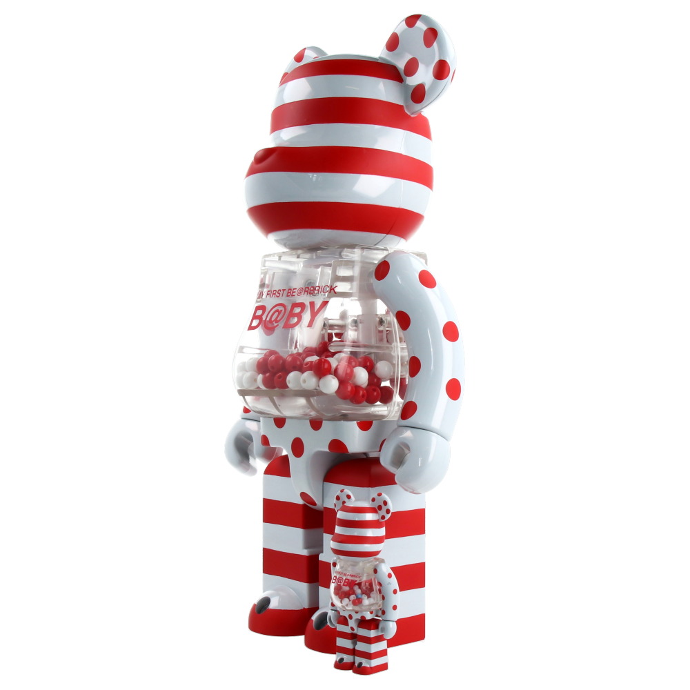 400% + 100% Bearbrick My First Baby BWWT3 — back view