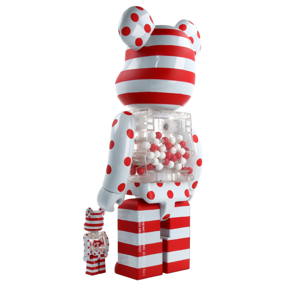 400% + 100% Bearbrick My First Baby BWWT3 — detail
