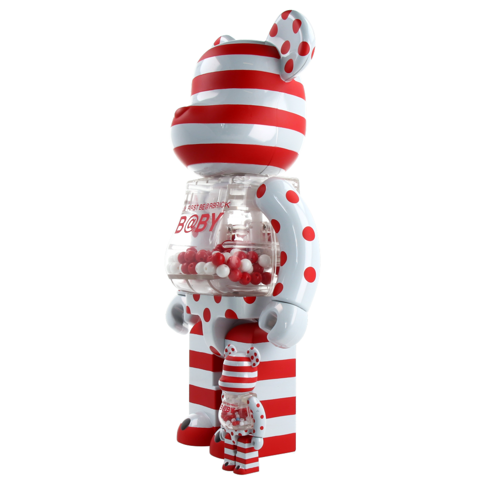 400% + 100% Bearbrick My First Baby BWWT3 — back view
