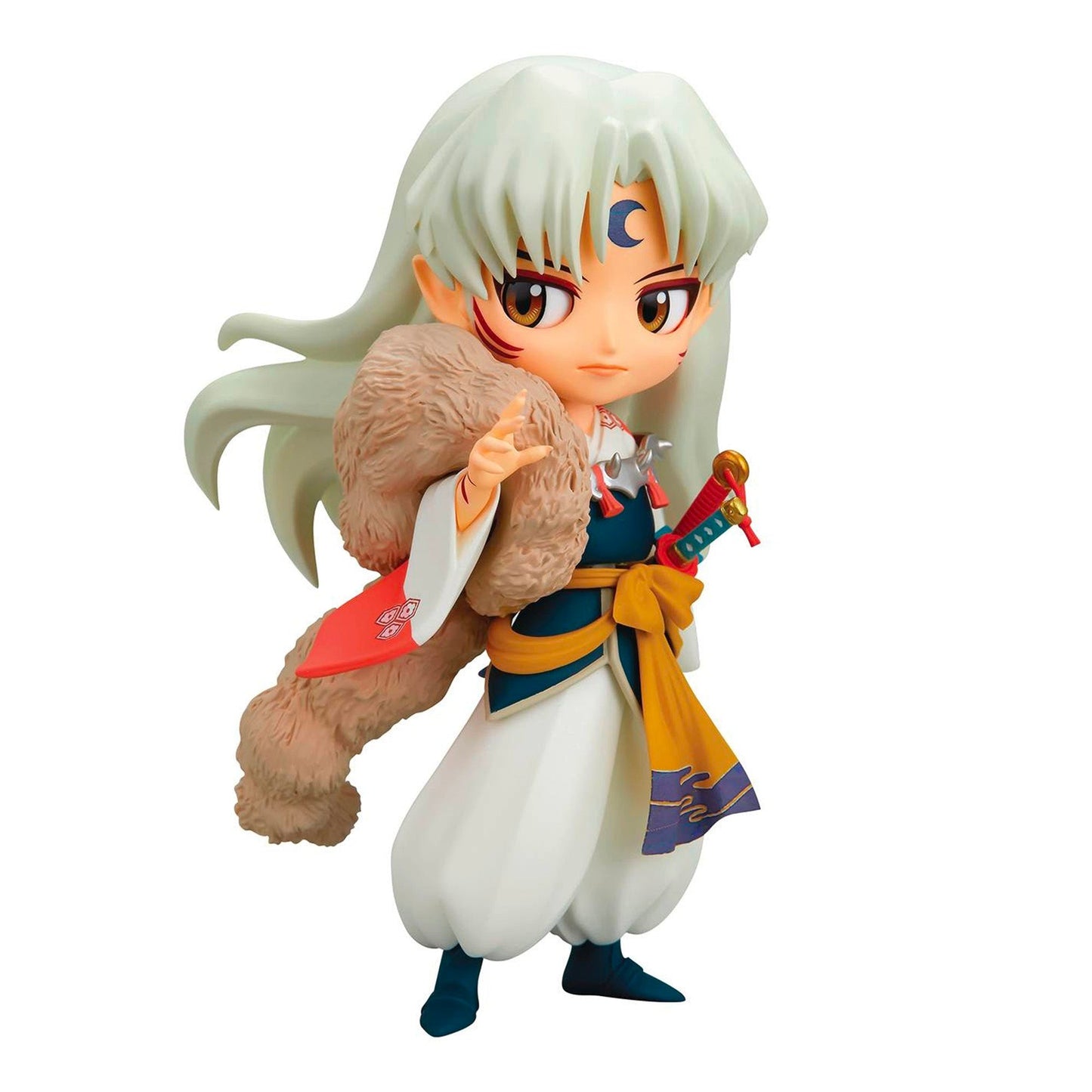InuYasha Q Posket 3-Pack — Inuyasha Ver. A, Ver. B & Sesshomaru (agent draft T551) — side view