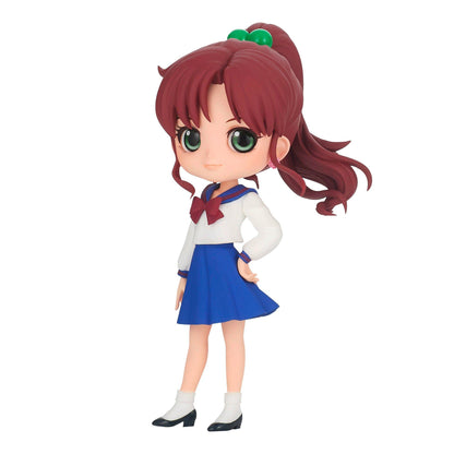 Sailor Moon Eternal Q Posket 3-Pack — Sailor Moon, Chibiusa & Sailor Jupiter (agent draft T551) — side view