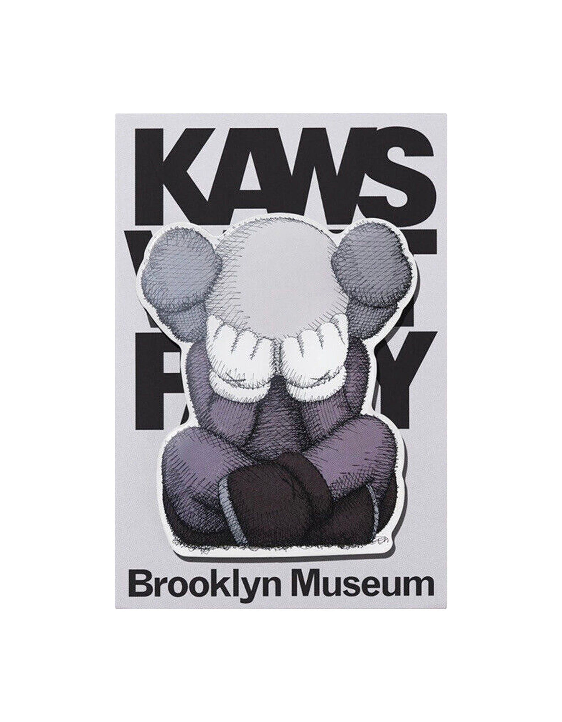 KAWS Brooklyn Museum WHAT PARTY Magnet 3-Pack — Space, Separated & Chum Yellow — back view