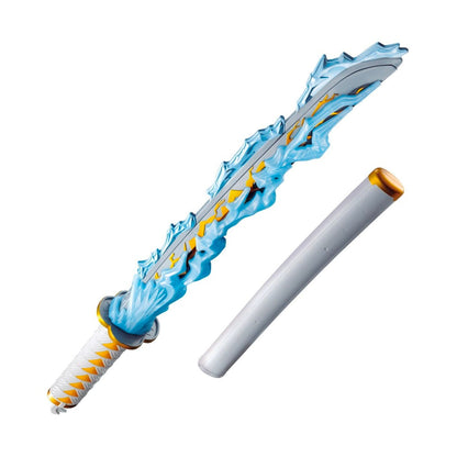 Demon Slayer Zenitsu Collector Set — Figuarts Zero Figure + DX Nichirin Blade Replica — back view