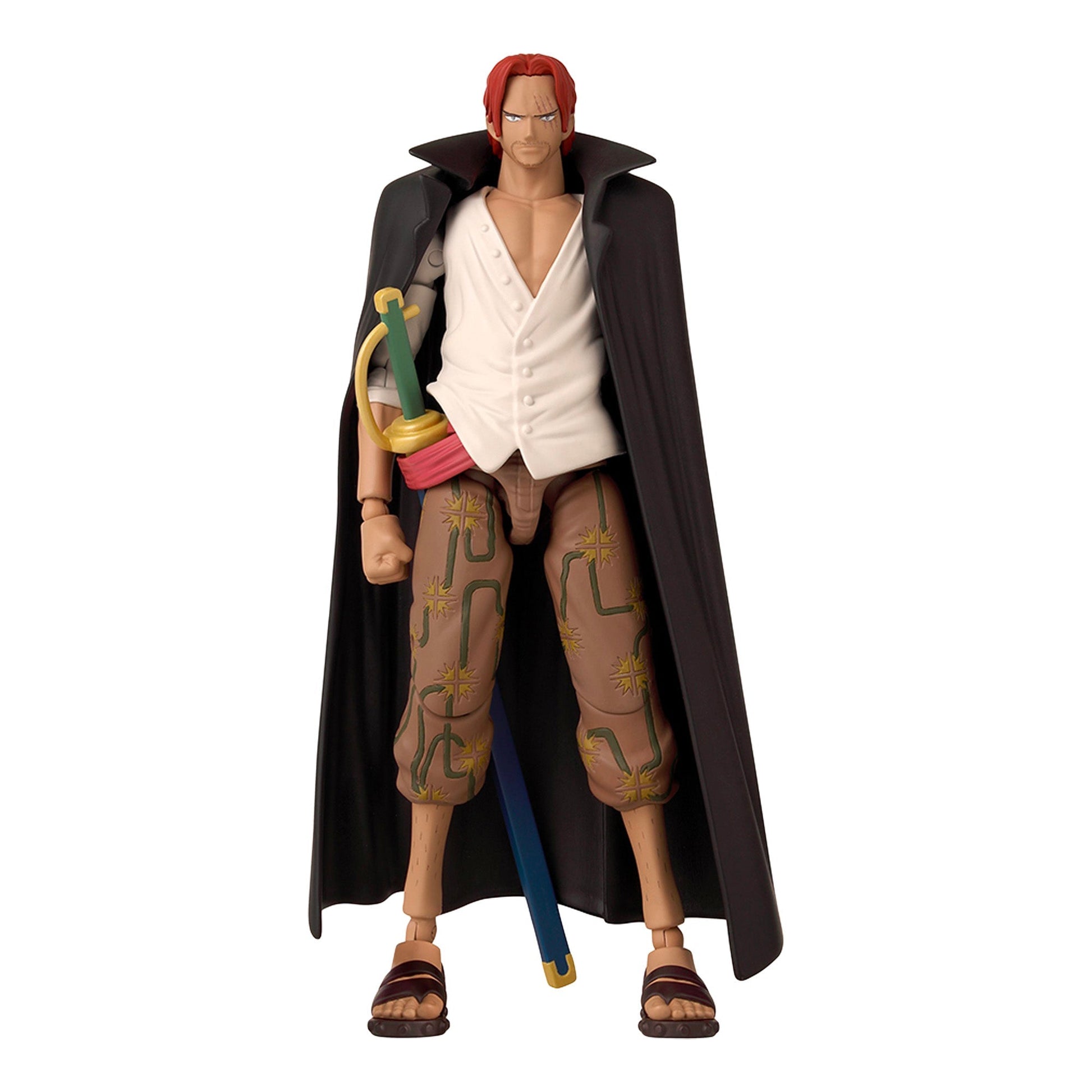One Piece Anime Heroes 2-Pack — Monkey D. Luffy & Shanks Action Figures (agent draft T551) — back view