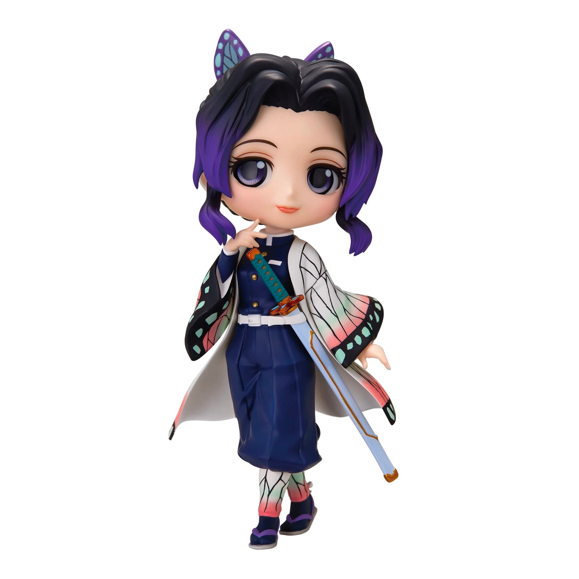 Demon Slayer Q Posket 3-Pack — Nezuko, Shinobu & Makomo (agent draft T551) — back view