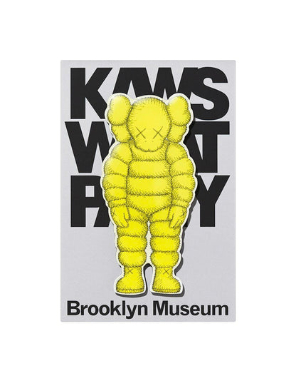 KAWS Brooklyn Museum WHAT PARTY Magnet 3-Pack — Space, Separated & Chum Yellow — side view