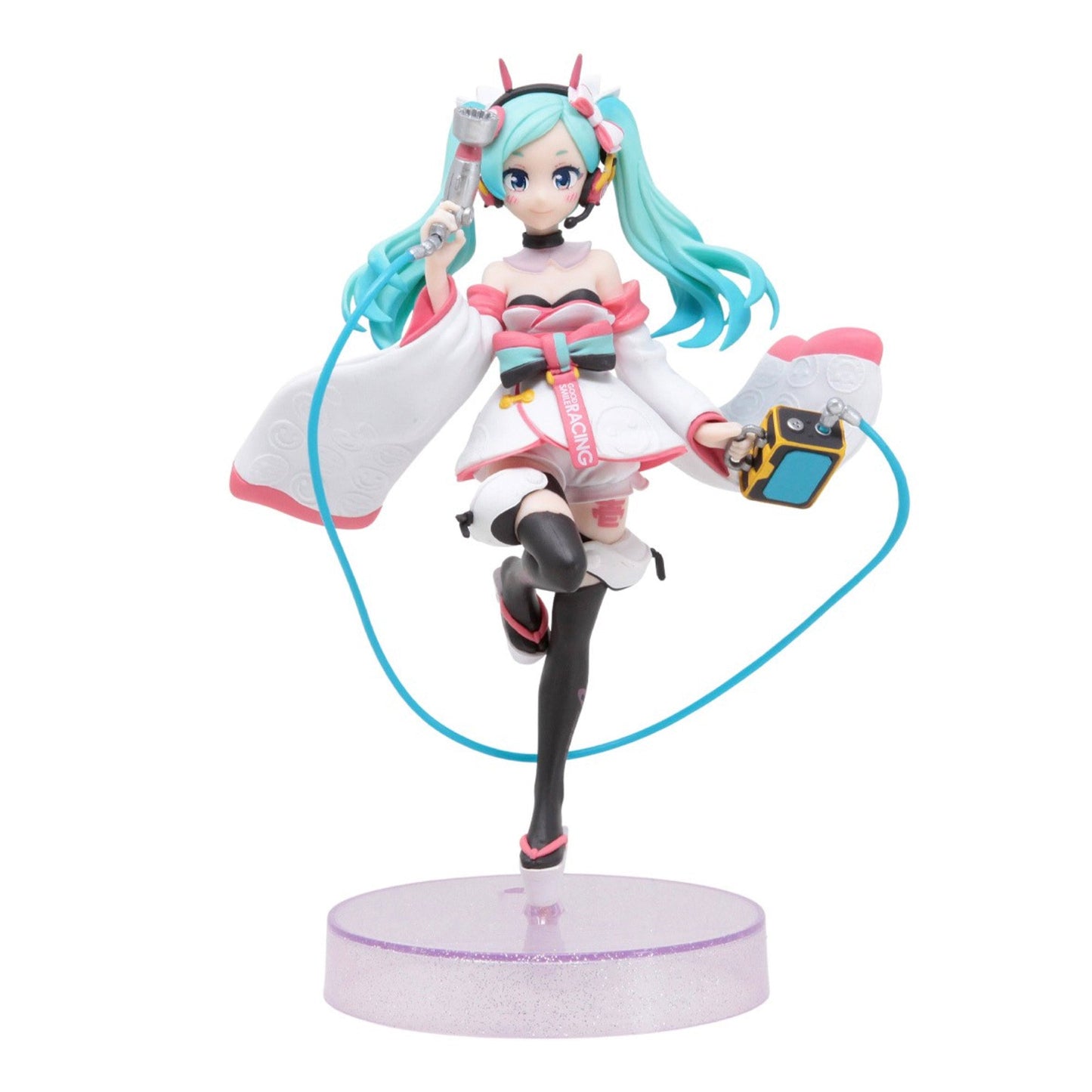 Hatsune Miku Figure 2-Pack — Q Posket Ver. A & Racing 2020 Kimono Ver. — back view