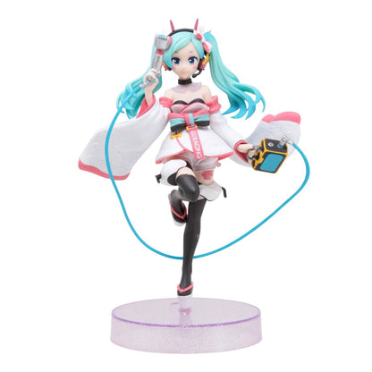 Hatsune Miku Figure 2-Pack — Q Posket Ver. A & Racing 2020 Kimono Ver. — back view
