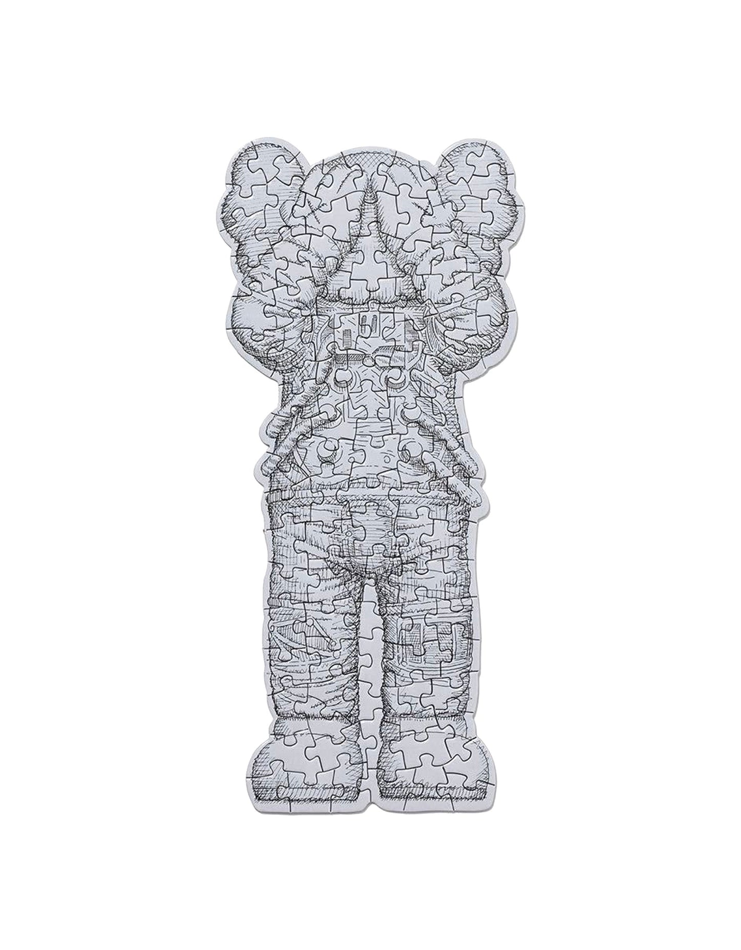 KAWS Paper Goods Duo — WHAT PARTY Booklet + Tokyo First Space Holiday Puzzle — back view