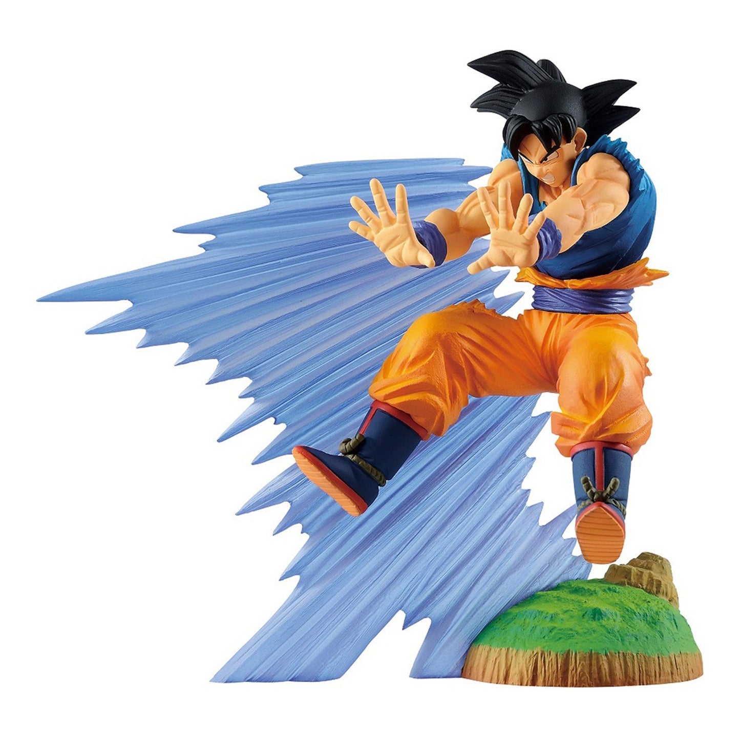 Dragon Ball Son Goku Forms 3-Pack — Ultra Instinct, Super Saiyan & Super Saiyan Blue (agent draft T551) — side view