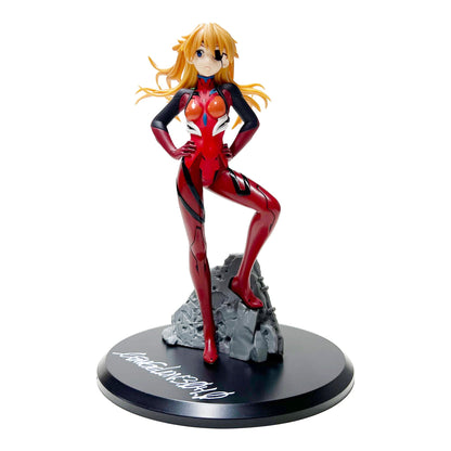 Evangelion Pilots Figure 3-Pack — Asuka Q Posket, Asuka SPM & Rei Ayanami (agent draft T551) — back view