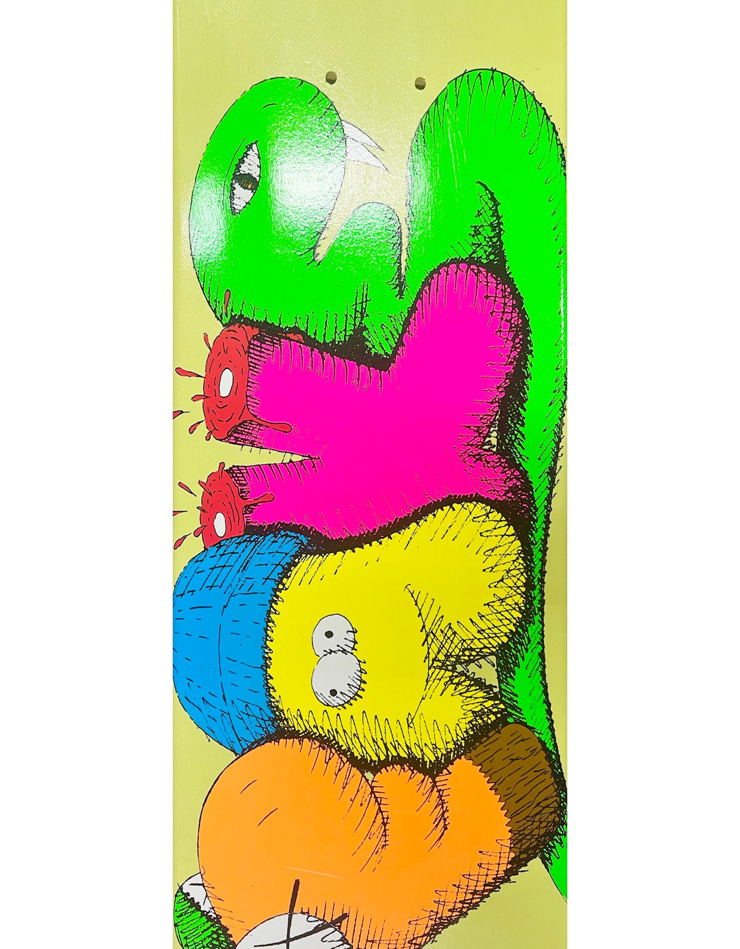 KAWS - 'Fake' Yellow Skateboard Deck, 2007