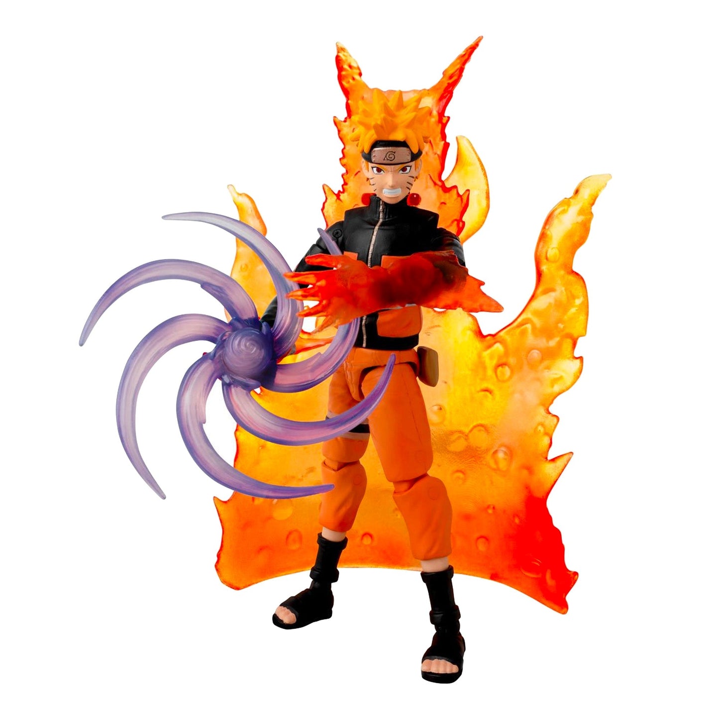 Naruto & Boruto Figure 3-Pack — Boruto Uzumaki, Shikamaru Nara & Tailed Beast Cloak Naruto — side view