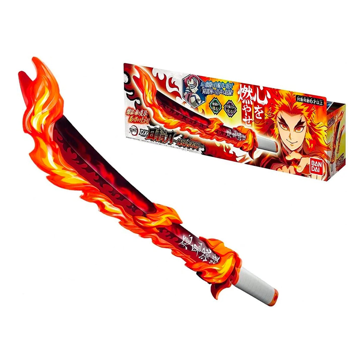 Bandai: Demon Slayer: Kimetsu no Yaiba - DX Nichirin Sword Kyojuro Rengoku Ver. Prop Replica - Magic Stories