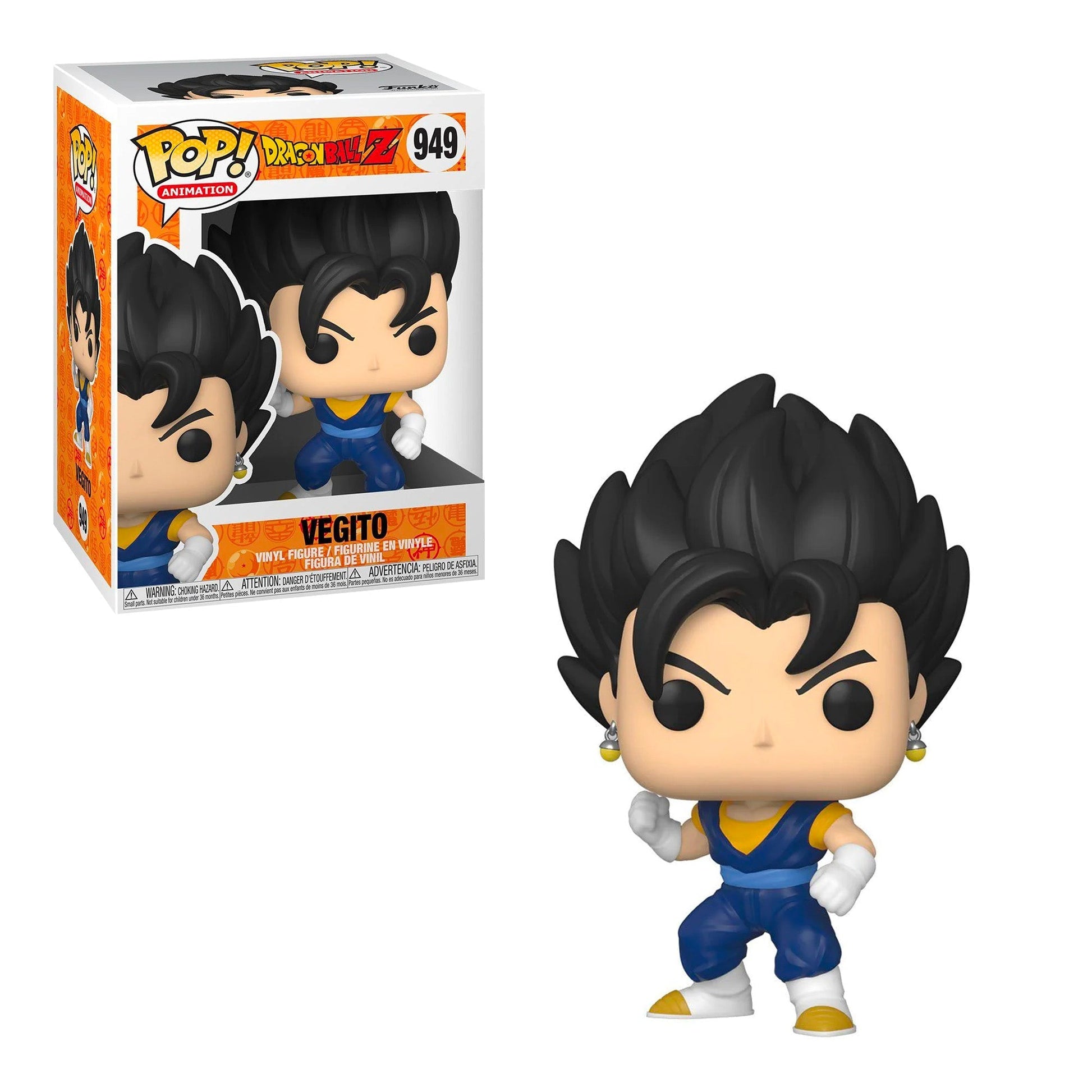Dragon Ball Funko Pop 3-Pack — Super Saiyan Trunks, Vegito & Ultra Instinct Goku — back view
