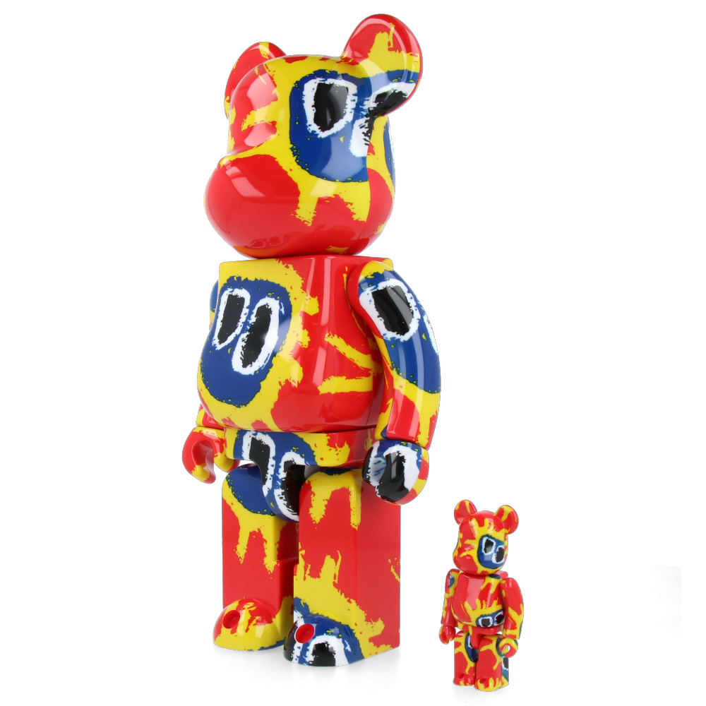 400% + 100% Bearbrick Primal Scream - Screamadelica — side view