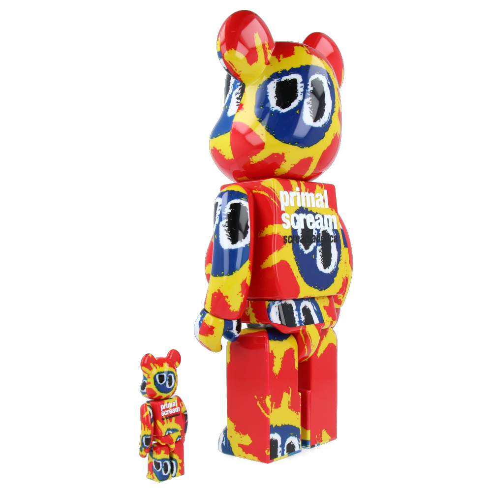 400% + 100% Bearbrick Primal Scream - Screamadelica — packaging