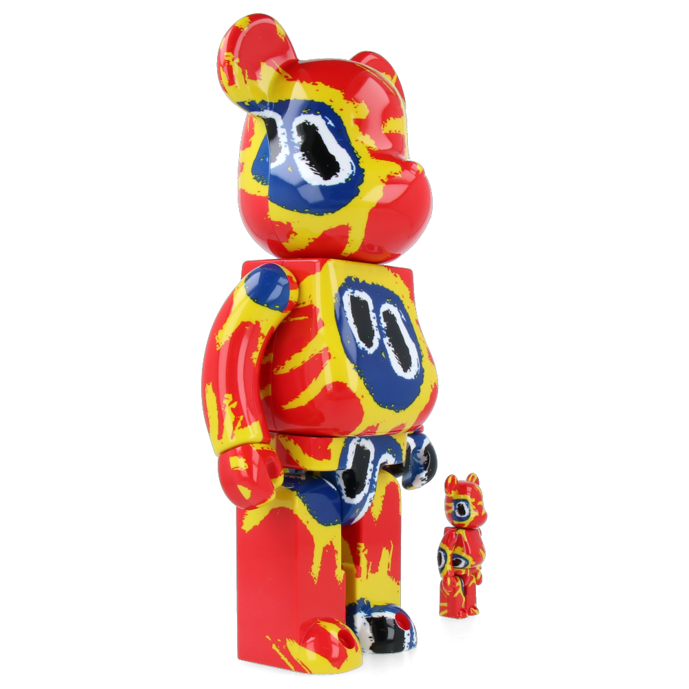 400% + 100% Bearbrick Primal Scream - Screamadelica — side view