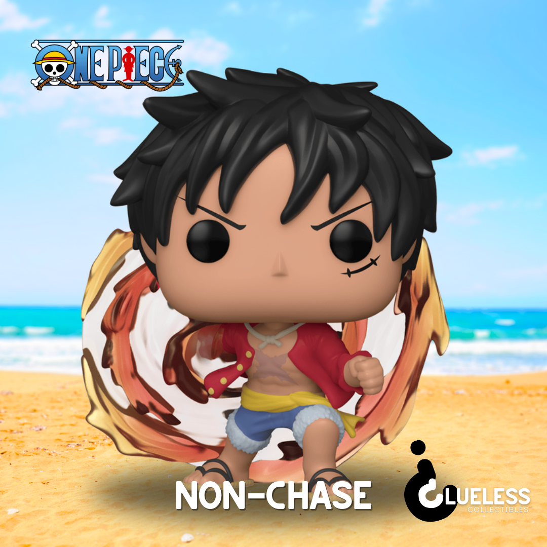 Red Hawk Luffy (Non-Chase) Funko Pop - One Piece — back view