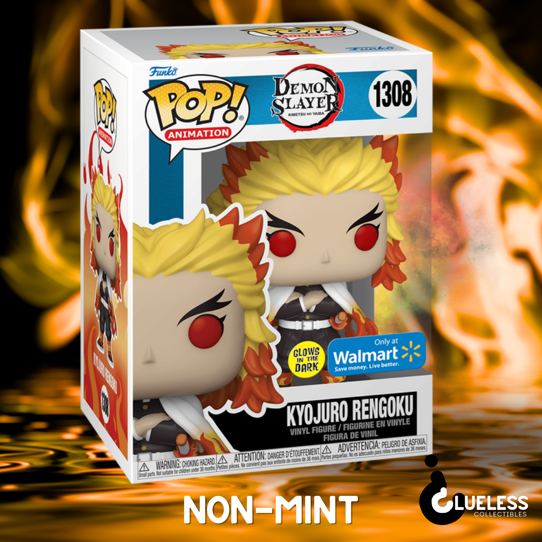 Demon Slayer Funko Pop Duo — Season 2 Pop Set + Glow-in-the-Dark Rengoku — back view