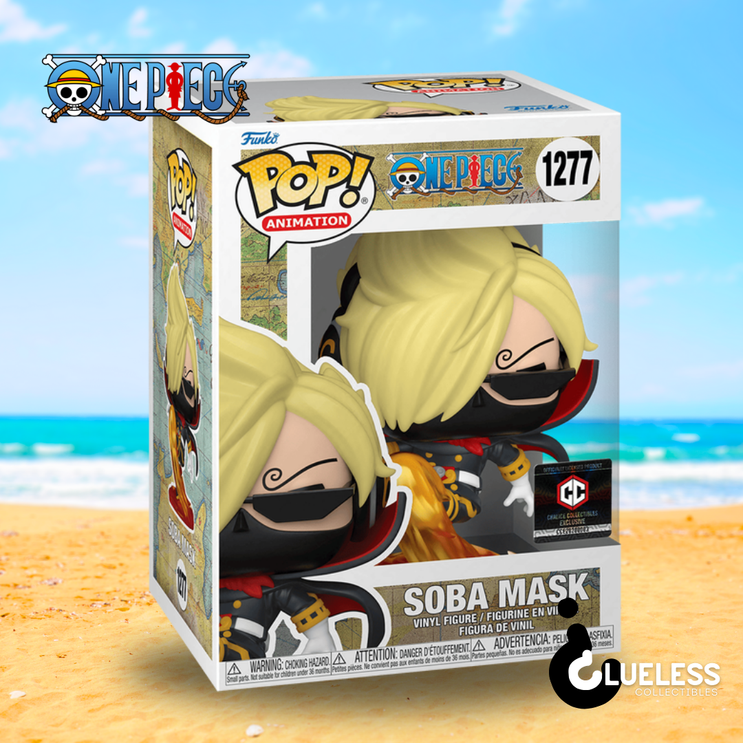 Funko Pop Store Exclusives 4-Pack — Pokemon Aipom Flocked, Muscle Mouse, Soba Mask & Yahaba Glow-in-the-Dark — side view